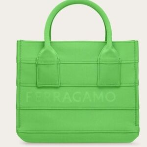 Salvatore Ferragamo tote bag green